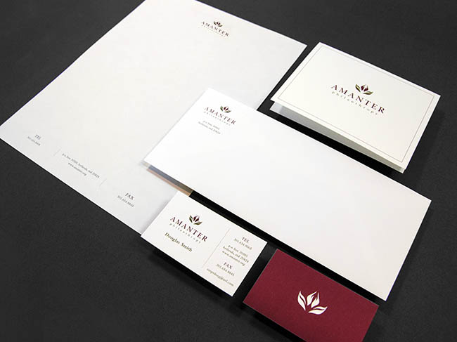 Comella Design Group | Amanter Philanthropy Stationary