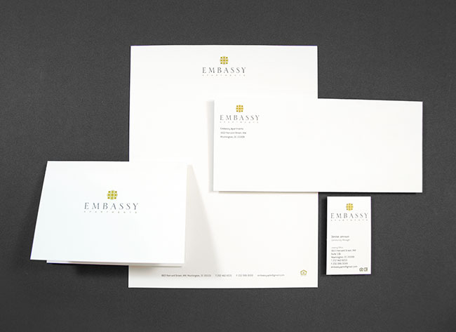 Comella Design Group | Embassy Condominiums Stationary