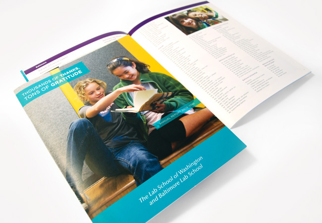 Comella Design Group | The Lab School of Washington and Baltimore Lab School Annual Report