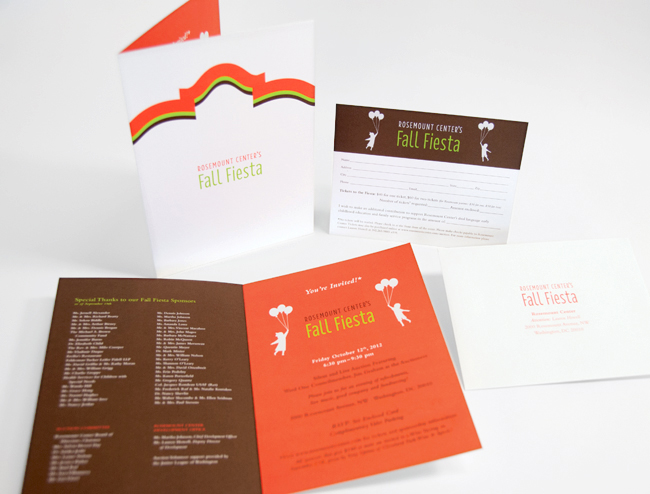 Comella Design Group | Rosemount Center Fall Fiesta Invitation Set 2012